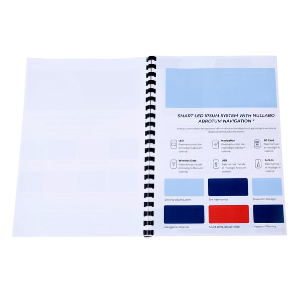 Exacompta plastbinderkamme, 12 mm tyk, A4 (aeske med 100 stk.) - Sort 75401E