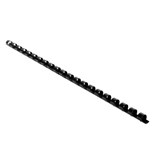 Exacompta plastbinderkamme, 8 mm tyk, A4 (aeske med 25 stk.) - Sort 76201E