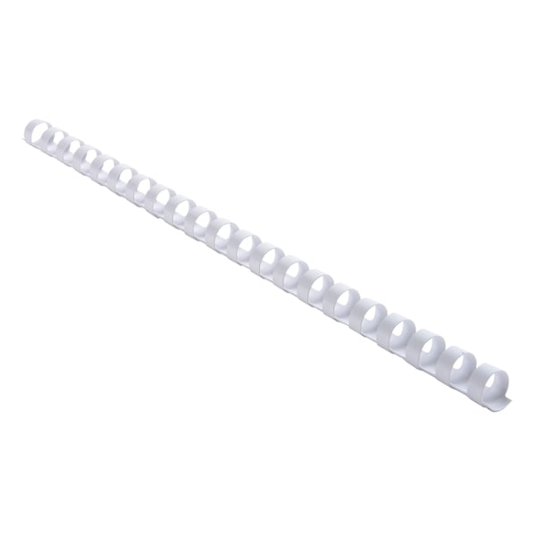 Exacompta plastbinderkamme, 12 mm brede, A4 (aeske med 25 stk.) - hvid 76400E