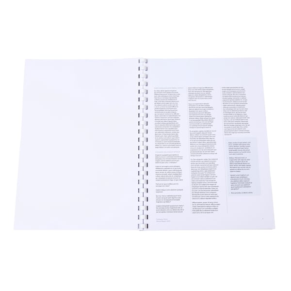 Exacompta plastbinderkamme, 12 mm brede, A4 (aeske med 25 stk.) - hvid 76400E