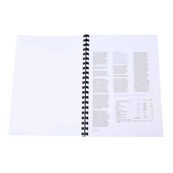 Exacompta plastbinderkamme, 16 mm brede, A4 (aeske med 25 stk.) - Sort 76501E