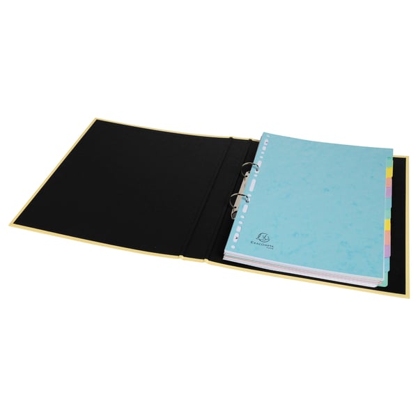 Exacompta 15x Aquarel Dividers A4 12P Pressboard 400g - assorterede farver 7712E