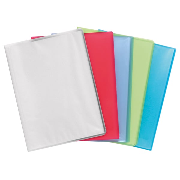 Exacompta 12x Display Book Translucent PP svejset, A4 - assorterede farver 85369E