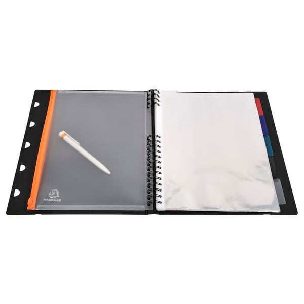 Exacompta 10x Exactive Exaview PP Display Book, A4, 40 lommer - Sort 85434E