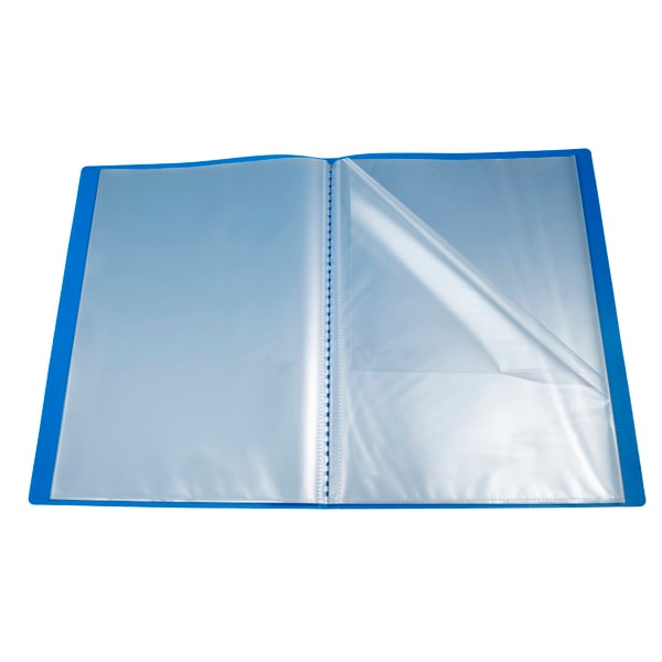 Exacompta 12x Economy Opaque Display Book, A4 (40 lommer) - Lyseblå 8547E