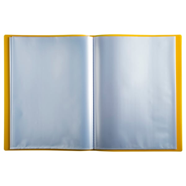 Exacompta 12x Economy Opaque Display Book, A4 (40 lommer) - Gul 8549E
