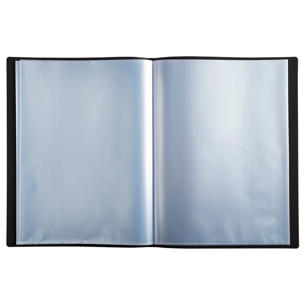 Exacompta 12x Bøjelig polypropylen Display Book 100 visninger, A4 - Sort 8551E