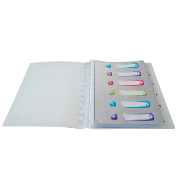 Exacompta 4x Crystal Display Book med aftagelige lommer, A4, (30 lommer) - Krystal 86320E