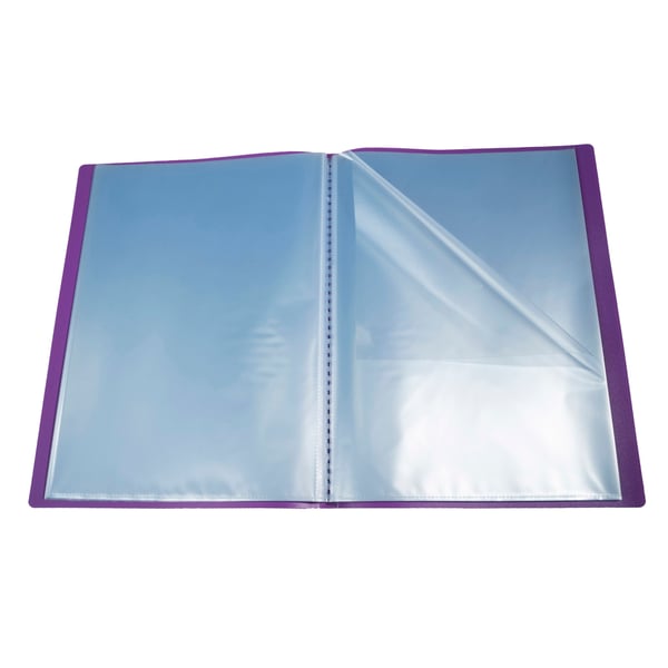 Exacompta 20x Display Book Opak PP svejset, 40 visninger, A4 - Lilla 88226E