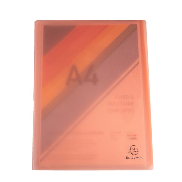 Exacompta 20x Chromaline Pastel Displaybog, 20 lommer halvstiv PP A4 - assorterede farver 88270E