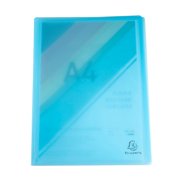 Exacompta 10x Chromaline Pastel Display bog, 40 lommer halvstiv PP A4 - assorterede farver 88470E