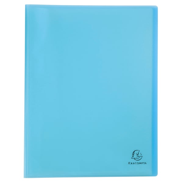 Exacompta 10x Chromaline Pastel Displaybog, 50 lommer halvstiv PP A4 - assorterede farver 88570E