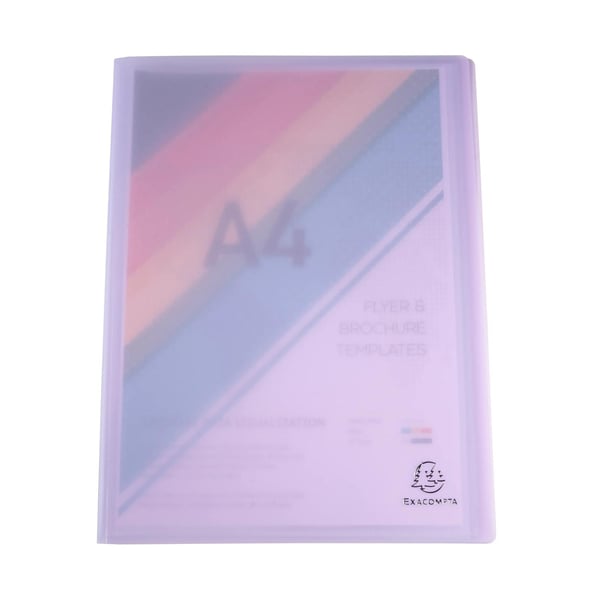 Exacompta 8x Chromaline Pastel PP-displaybøger 120 visninger, A4 - assorterede farver 88670E
