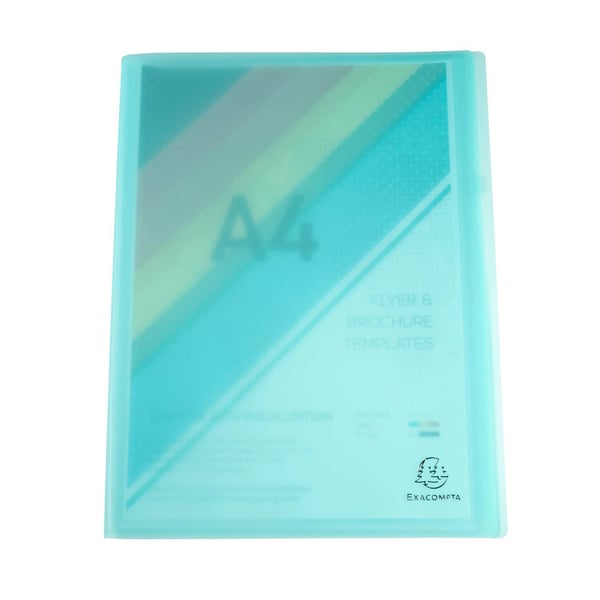 Exacompta 8x Chromaline Pastel PP-displaybøger 120 visninger, A4 - assorterede farver 88670E