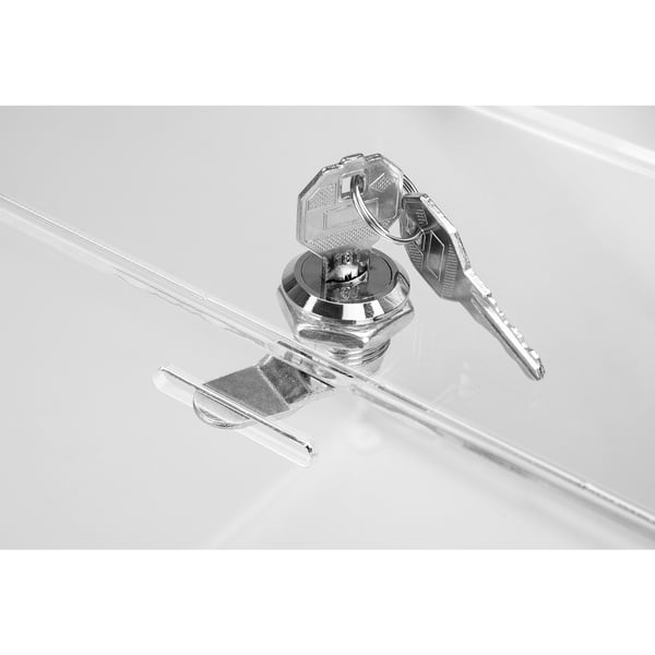 Exacompta Forslagsboks med A5-skilteholder låsbar 21cm Office - Krystal 89258D