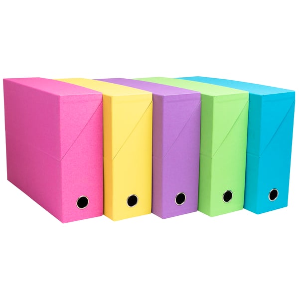 Exacompta 5x Salsa Bright Transfer Boxes, A4 - assorterede farver 89329E