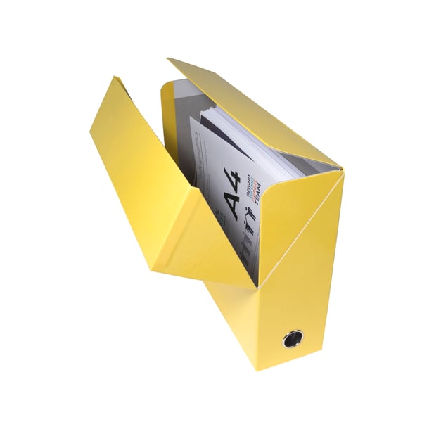 Exacompta 5x Iderama Arkivaeske 90mm ryg - Gul 89928E