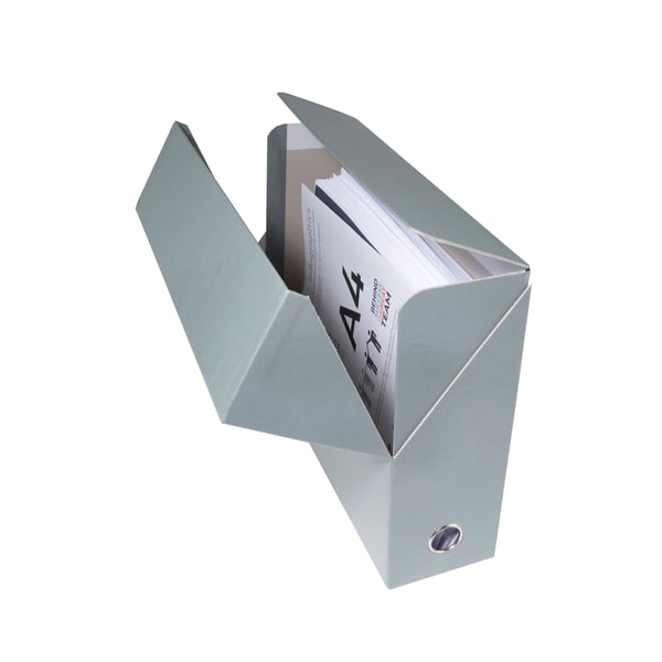 Exacompta 5x Iderama Arkivaeske 90mm ryg - Grå 89937E