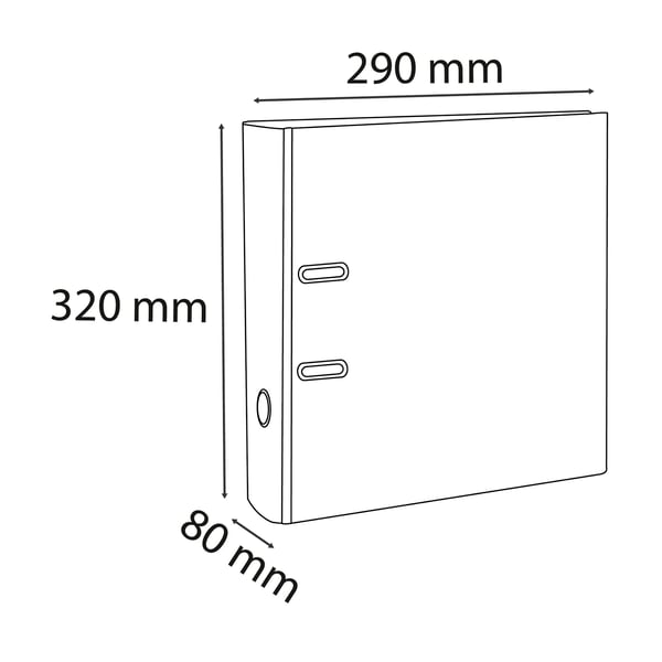 Exacompta 20x PP Brevordner, A4, 75mm rygrad - Grøn 918405B