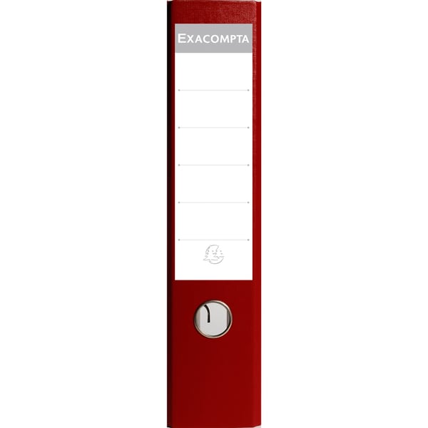 Exacompta 20x PP Brevordner, A4, 75mm rygrad - Bordeaux 918418B