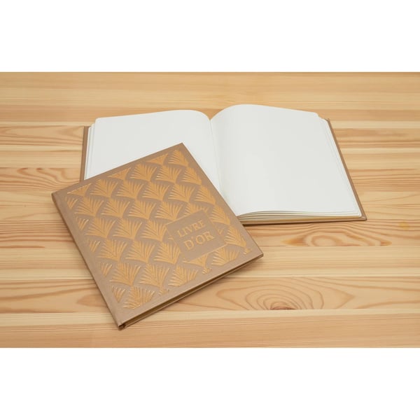 Exacompta 2x Exacompta Palmyre Nude gaestebog (fransk omslag) - Nude håndflade 9522E