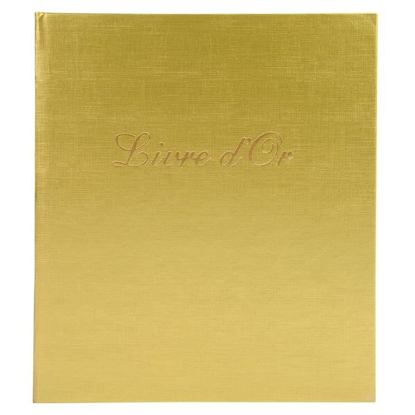 Exacompta 5x Gaestebog imiteret laeder med titel - protrait 19x21cm - assorterede farver 982E