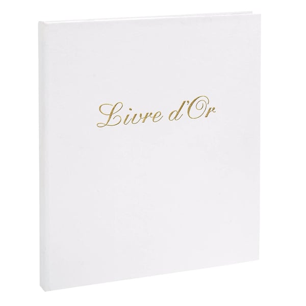 Exacompta 5x Gaestebog imiteret laeder med titel - protrait 19x21cm - assorterede farver 982E