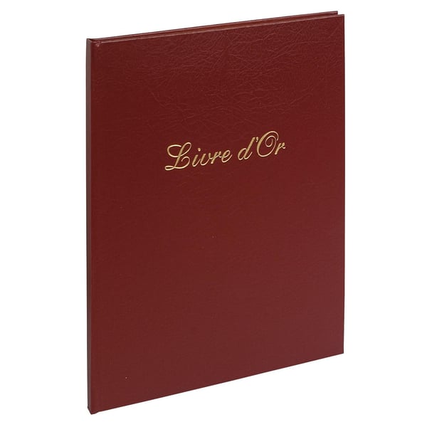 Exacompta 3x Balacron 'Livre D'or' gaestebog - assorterede farver 983E
