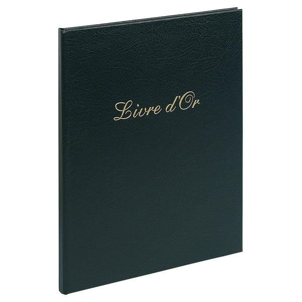 Exacompta 3x Balacron 'Livre D'or' gaestebog - assorterede farver 983E