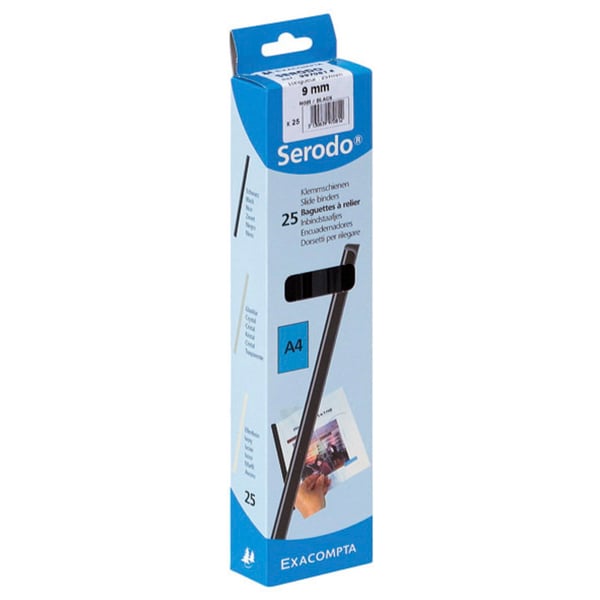 Exacompta Serodo A4-dokumentfoliebind (9 mm tykt) - Sort 997081E