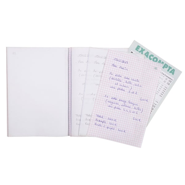 Exacompta 10x Tredobbelt bog kvadreret 50 sider 21x14,8cm - 3251E
