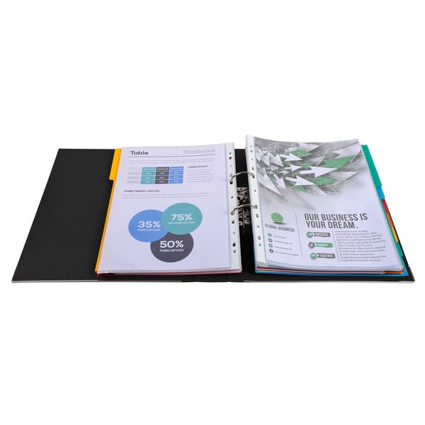 Exacompta 10x Prem'Touch PP haeve-arksmappe, A4 Maxi, 50 mm ryg - assorterede farver 53154E