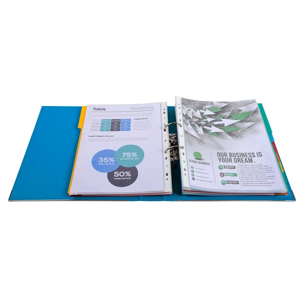 Exacompta 10x Prem'Touch PP haeve-arksmappe, A4 Maxi, 50 mm ryg - assorterede farver 53154E