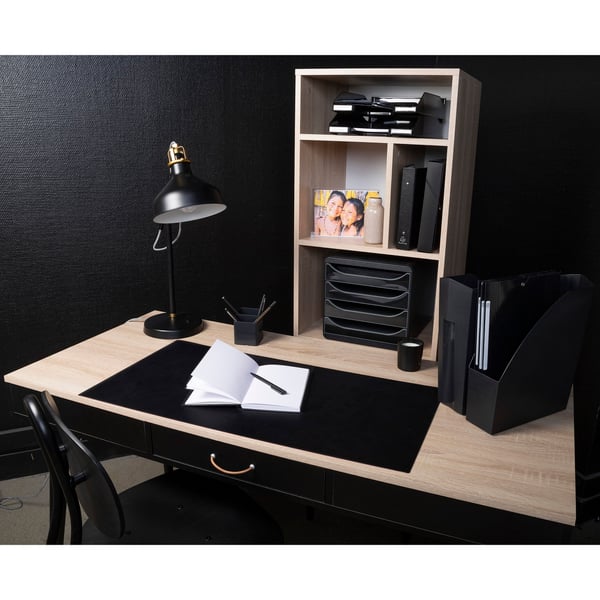 Exacompta 10x EcoBlack PEN CUBE genbrugte pennebeholder - Sort 677014D