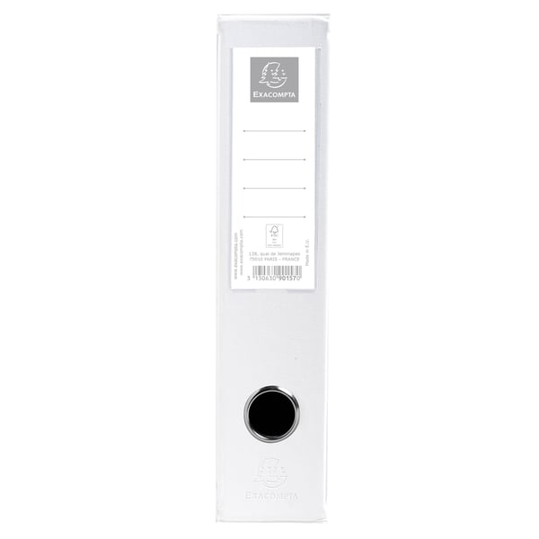 Exacompta 10x Magasinmappe PP 70mm ryg (A4 - 23x31cm) leveres flad - hvid 90157E