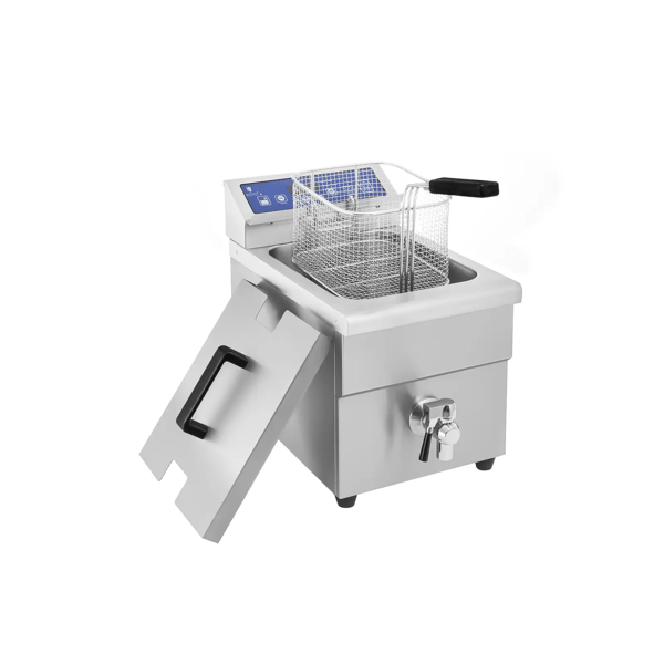 Royal Catering - Induktionsfritös - 12 liter - 3500 W - avtappningskran - timer