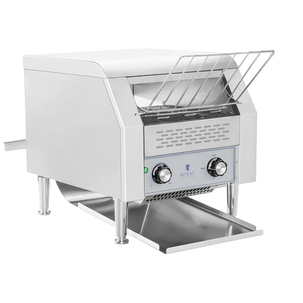 Royal Catering - Brödrost med rullande band - 2200 watt - 7 hastighetsgrader - 3 lägen