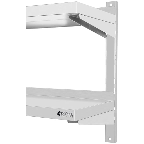 Royal Catering - Vägghylla - 2 hyllor - 140 cm