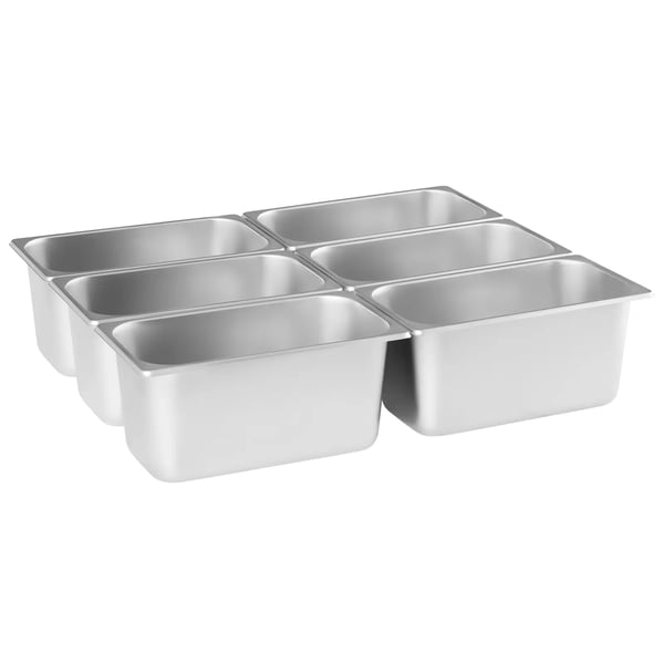 Royal Catering - Bain Marie - 2000 W - 6 x 1/3 GN-behållare - Med tappkran