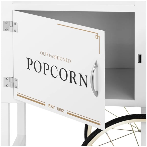Royal Catering - Popcornvagn - Vit och guldfärgad