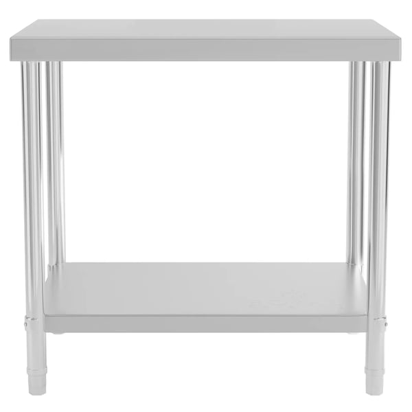 Royal Catering - Rostfri arbetsbänk - 90 x 60 cm - 250 kg - rostfritt stål
