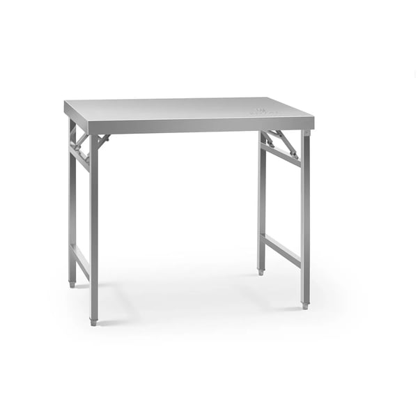 Royal Catering - Rostfri arbetsbänk - Hopfällbar - 100 x 60 cm - 200 kg