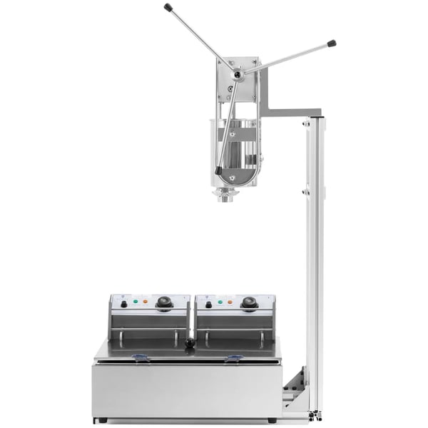 Royal Catering - Churros-maskin - 3 l - 2 x 2500 W - Rostfritt stål