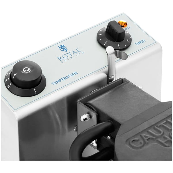Royal Catering - Bubbelvåffeljärn - Runt - 1 stor våffla - 1200 W