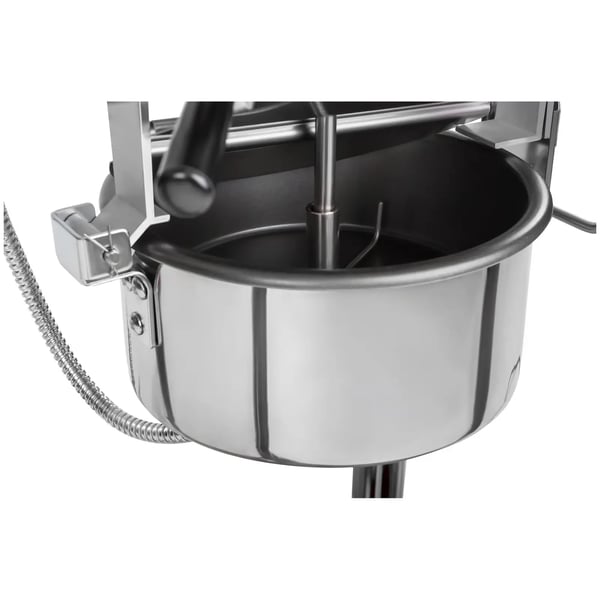Royal Catering - Popcornmaskin med vagn - Retrodesign - 195 / 235 - °C - Svart