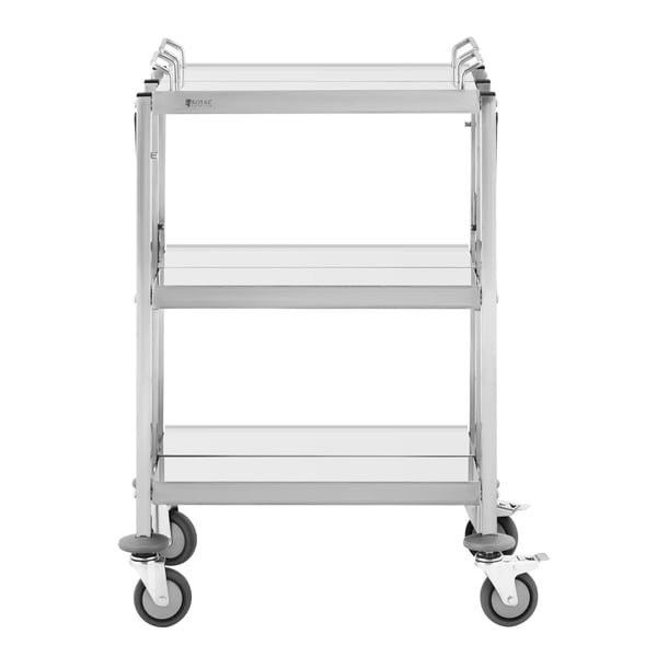 Royal Catering - Serveringsvagn - 3 hyllor - 40 x 58 cm - 90 kg - hopfällbar
