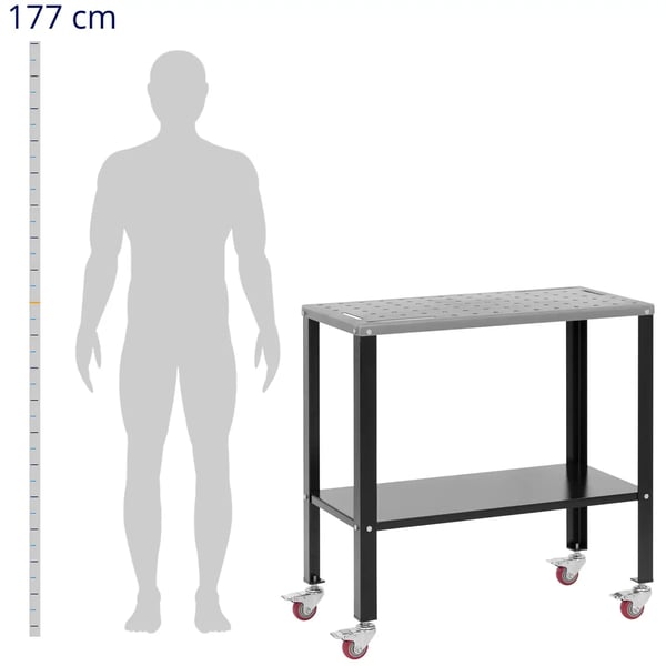 Stamos Welding Group - Svetsbord med hjul - 544 kg - 91,3 x 46 cm