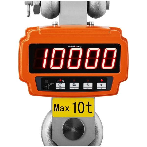 Steinberg Systems - Kranvåg - 10 000 kg / 2 kg - LED - Digital - Fjärrkontroll med display