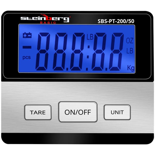 Steinberg Basic - Paketvåg - 200 kg / 50 g - Basic - digital - Extern LCD-skärm