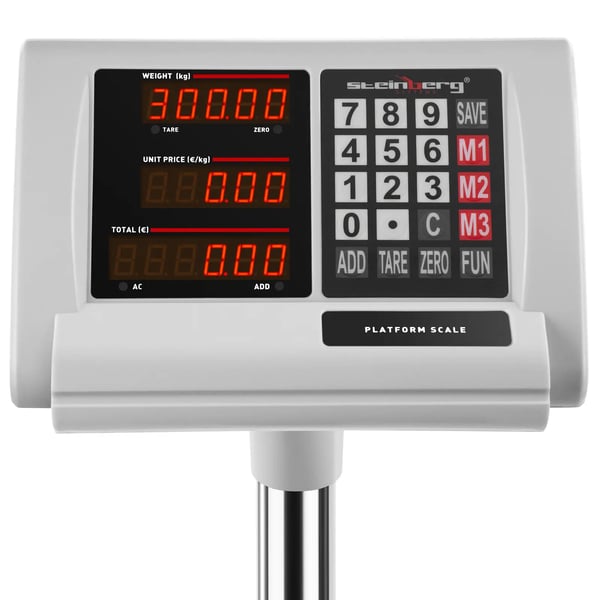 Steinberg Systems - Plattformsvåg - 300 kg / 50 g - 50 x 40 cm